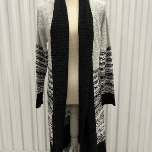 Grey and black cozy sweater for winter. :)